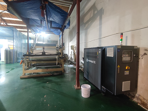反光材料生产覆膜辊筒模温机——应用案例
