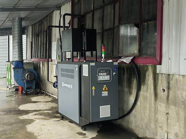 贴面生态板生产热压成型模温机——应用案例